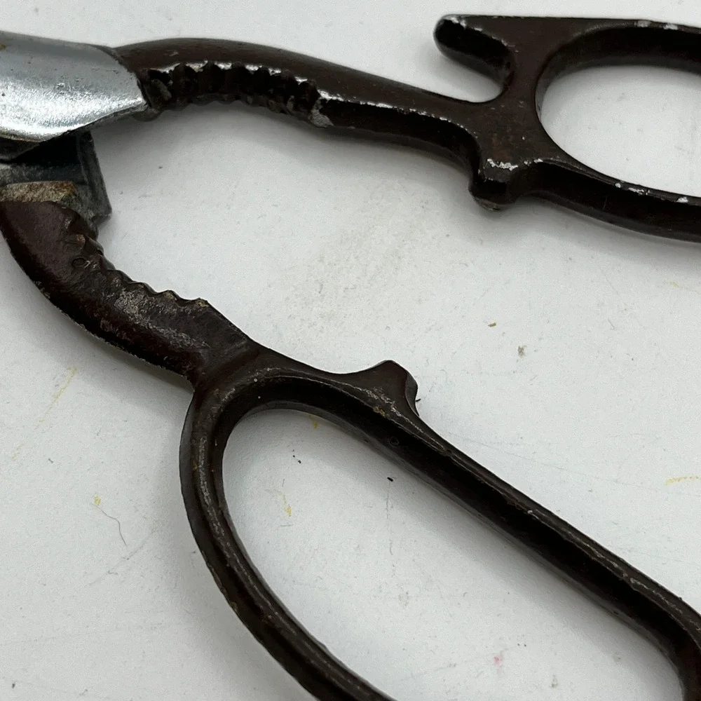 Vintage Scissors Lot 3pc I.D.L. N.Y. Office Shears & Kitchen Nutcracker Shears
